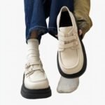 Mocassins à plateforme avec sangles pour femme
