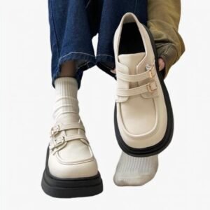 Mocassins à plateforme avec sangles pour femme