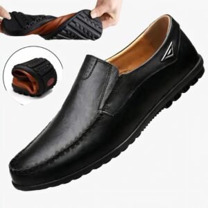 Mocassins confortables et respirants en cuir pour homme