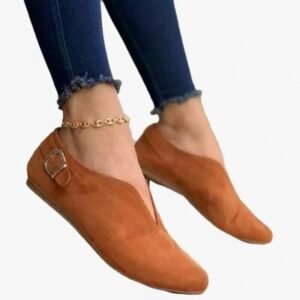 Mocassins d’été en daim synthétique pour femmes