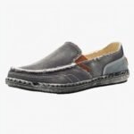 Mocassins décontractés en toile jean pour homme
