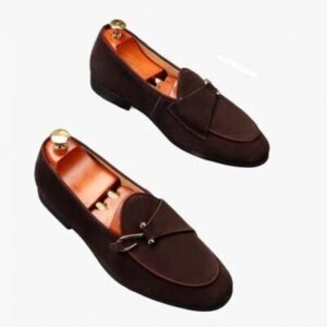 Mocassins effet daim classiques pour hommes