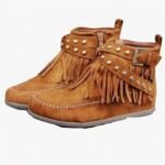 Mocassins indiens à franges et boucles