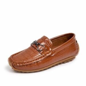 Mocassins polyvalents en cuir vernis pour garçons